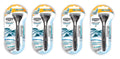 Schick Quattro Razor & Cartridges, Titanium Coated Blades, 1 Razor, 2 Cartridges (Pack of 4) +  Cross Tweezers 71817