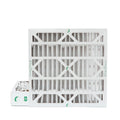 2 Pack of 20x20x4  10 Pleated 4" Inch Air Filters by Glasfloss. Actual Size: 19-1/2 x 19-1/2 x 3-3/4