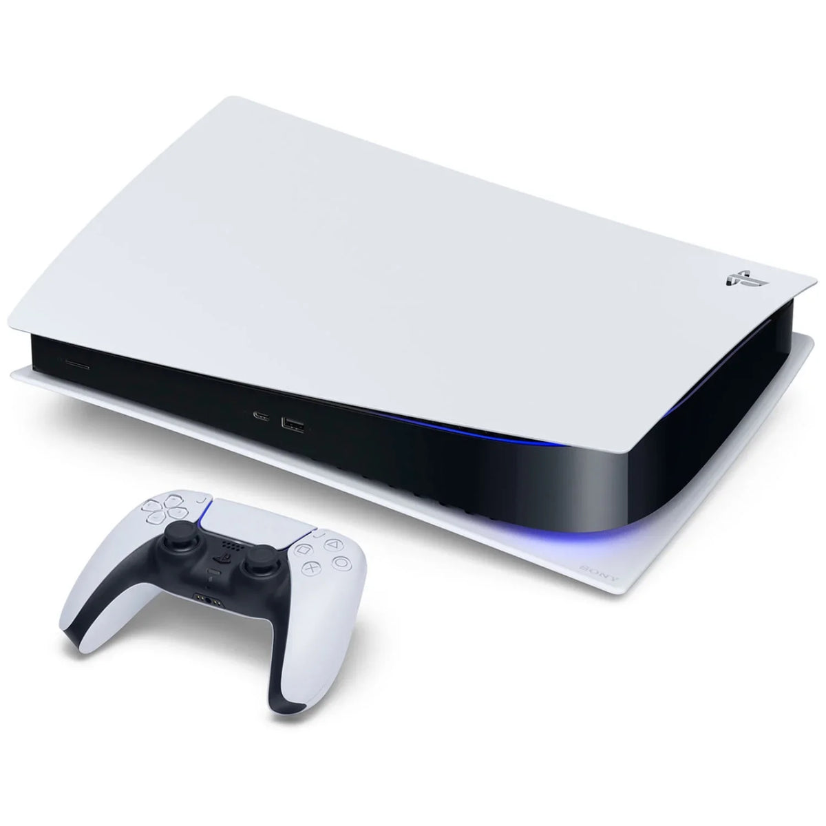 Sony Playstation 5 Disc Version Console with Extra White Controller, White  3D Headset and Ghost of Tsushima Director's Cut Bundle with Cleaning Cloth