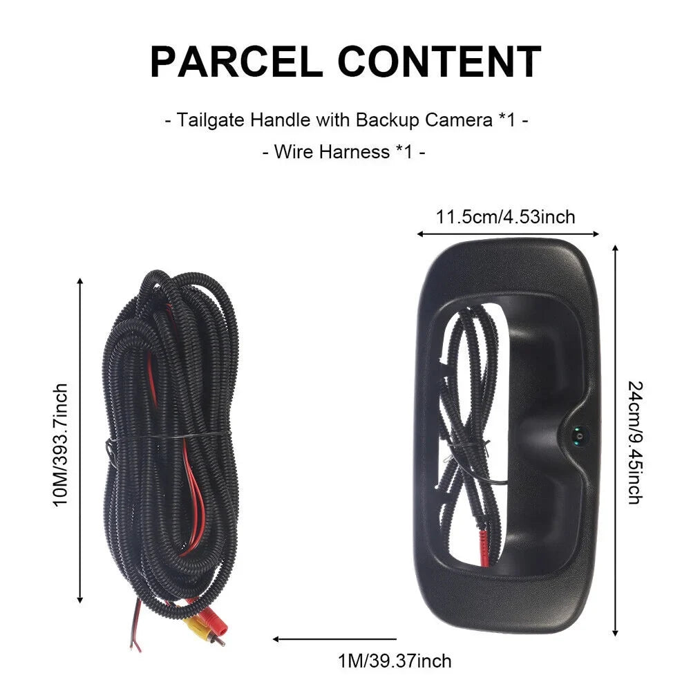 Black Plastic Crisp Images Easy Installation Chevy  Silverado Sierra Rear View Backup Camera -15130742