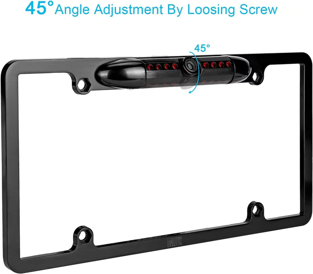 Backup Camera Rearview License Plate Frame for  KWM56BT -M56BT Black