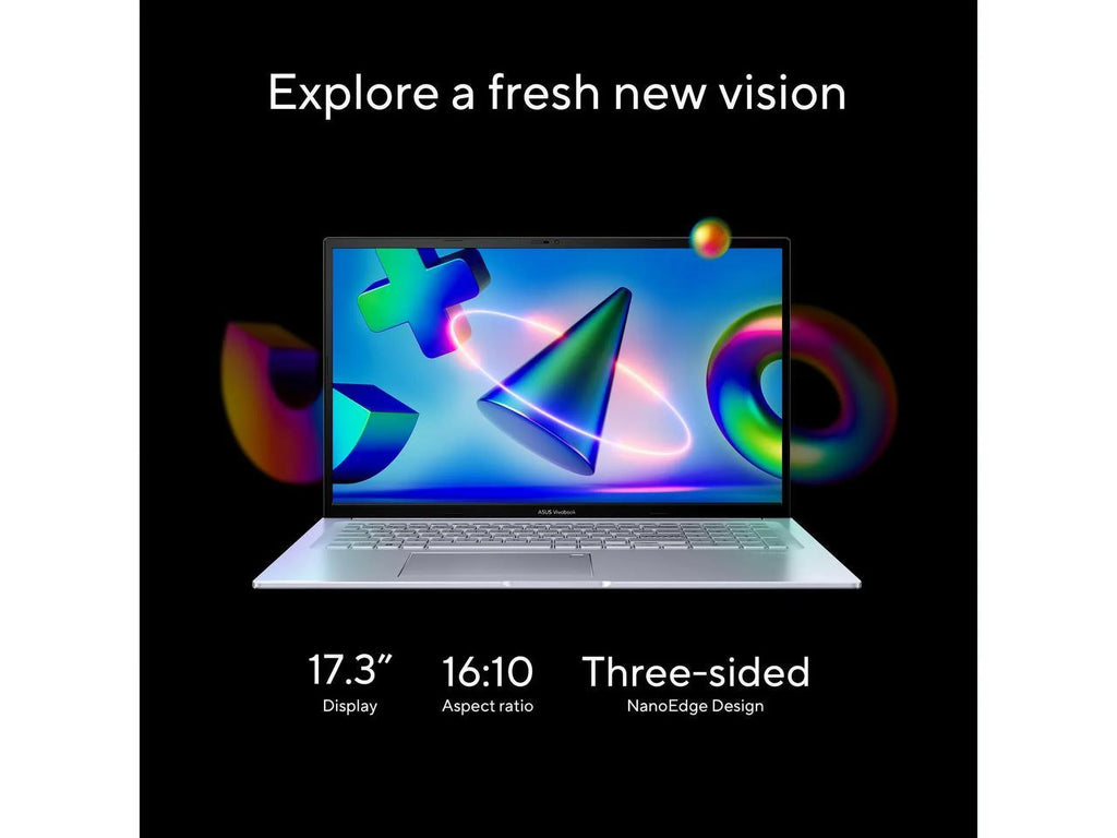 2023  Vivobook 17X Laptop, 17.3”  Display, Intel Core i9-13900H , 16GB , 1TB , Windows 11 Home, Transparent Silver, K3704VA-DH96-S