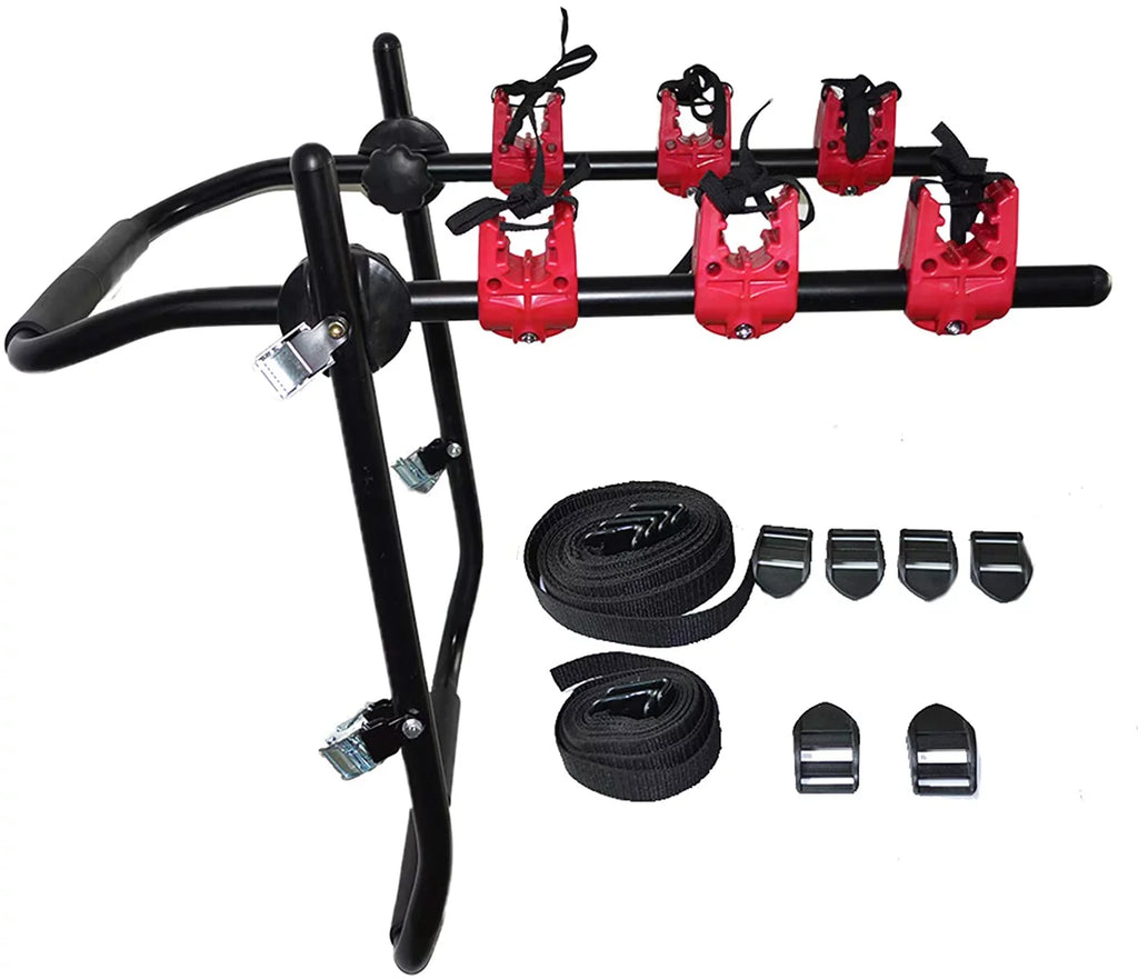 3-Bike Trunk Mount Rack Auto Hitch Mount Fit For Car Truck Carrier Van