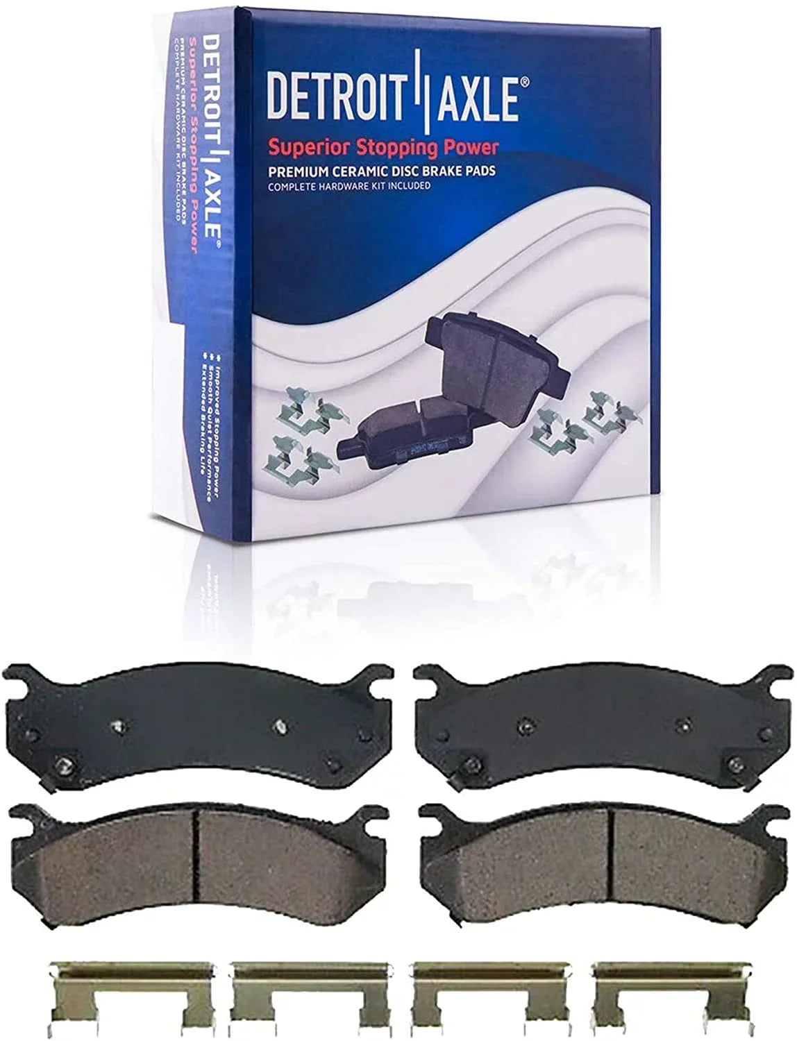 Detroit Axle - Front Brake Kit for Chevy  Silverado Sierra Yukon  Avalanche 1500 Tahoe Cadillac Escalade   Disc Brake Rotors Ceramic Brakes Pads : 12" Rotor - [4-Wheel Disc Model]