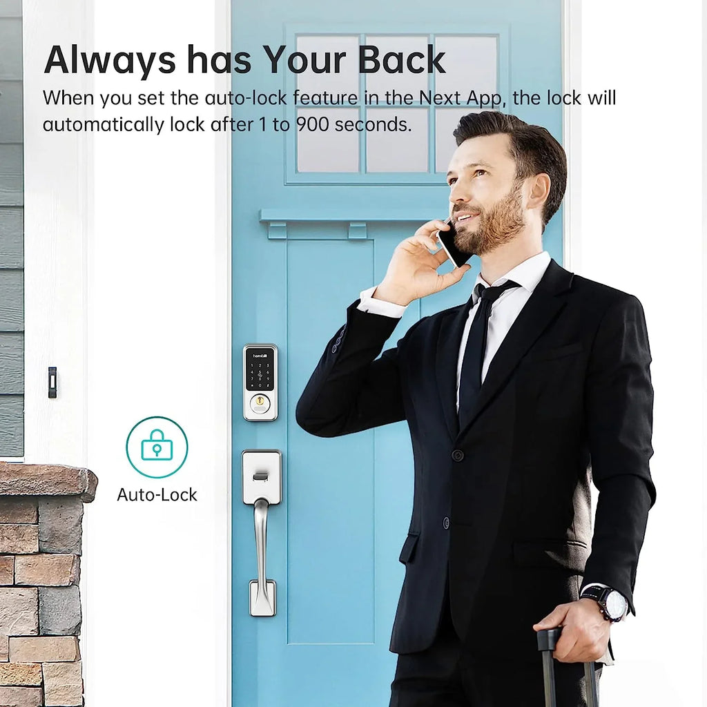 Smart Front Door Locks Deadbolt:  Keyless Entry Keypad Door Lock, Digital Electronic Bluetooth Code Locks for House Airbnb