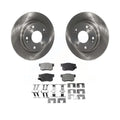 Transit Auto - Rear Disc Brake Rotors And Semi-Metallic Pads Kit For Honda Civic Acura   K8F-101813