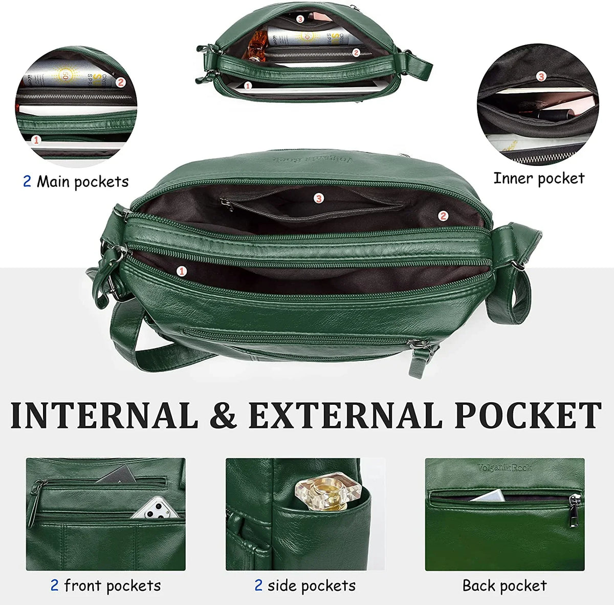 Purses for Women Soft  Leather Shoulder Bag Ladies Crossbody Purse and handbags Lightweight Pocketbook