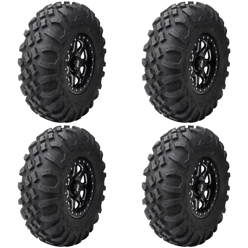 (4 Pack) Tusk Megabite Radial Tire 27x10-12 For  Wolverine X2 850 -R 2022