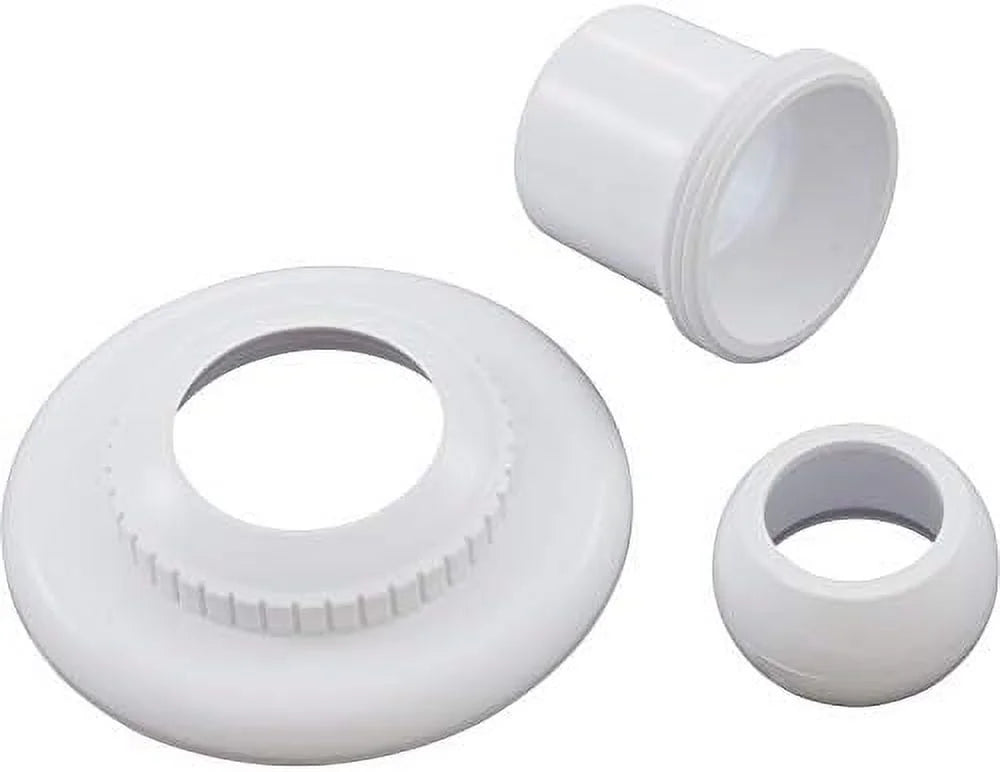 SP1422E White 1-Inch Opening Large Hydrostream Extended Directional Flow Inlet Fitting With 1-1/2-Inch  Thread