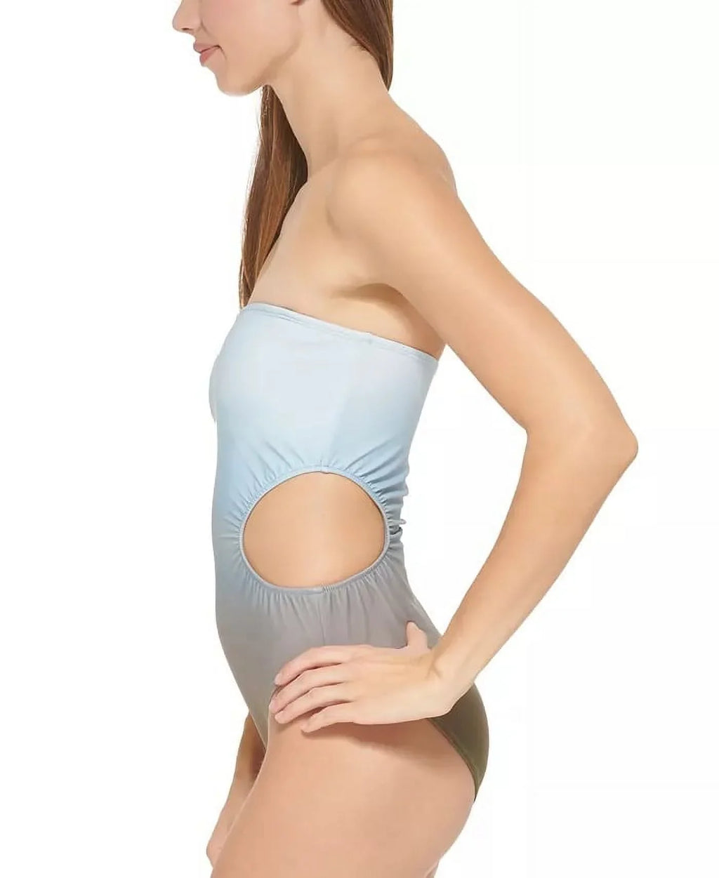Cutout Bandeau One-Piece Swimsuit,  12