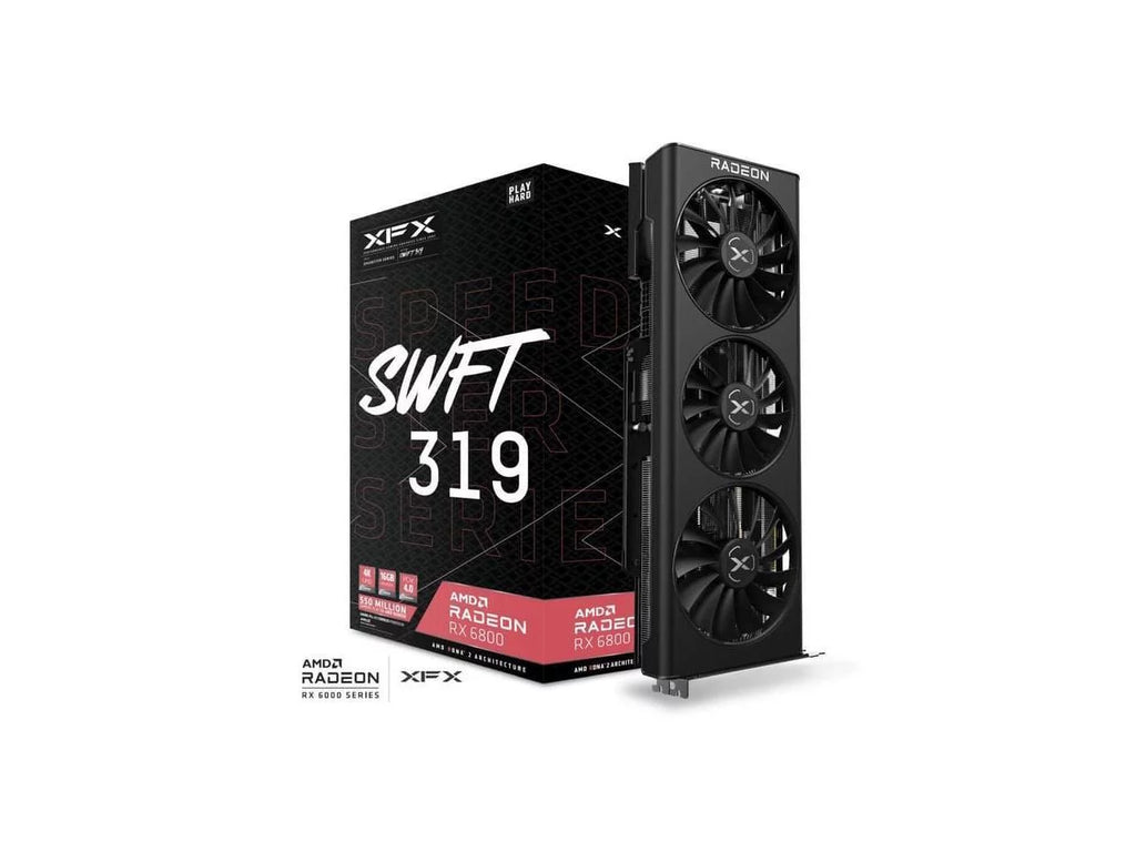 319 Radeon  6800 16GB GDDR6  Express 4.0 x16 Video Card -68XLAQFD9