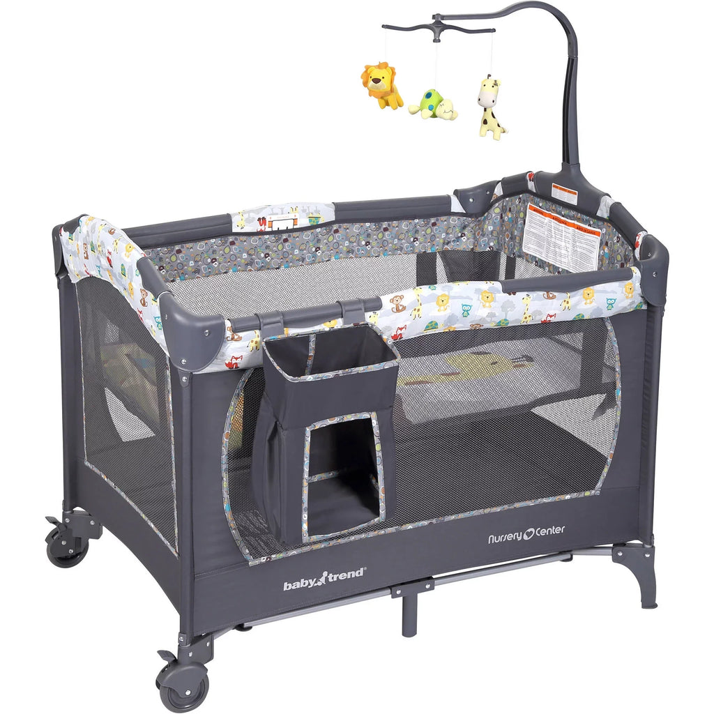 Baby Trend Nursery Center Playard, Tanzania Grey, Unisex