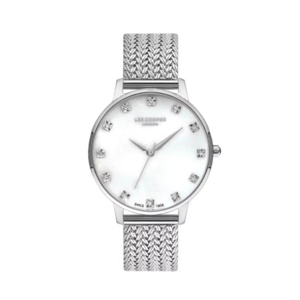 Ladies Silver Watch with White Dial