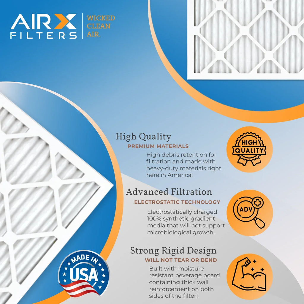 19.75x21.5x1 Air Filter  8 Comparable to  700 &  5 Electrostatic Pleated Air Conditioner Filter 6 Pack   Premium  Made 19.75x21.5x1 Furnace Filters by     .