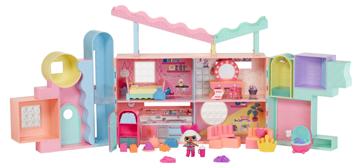 Surprise Squish Sand Magic House Playset with Tot, Ages 4+