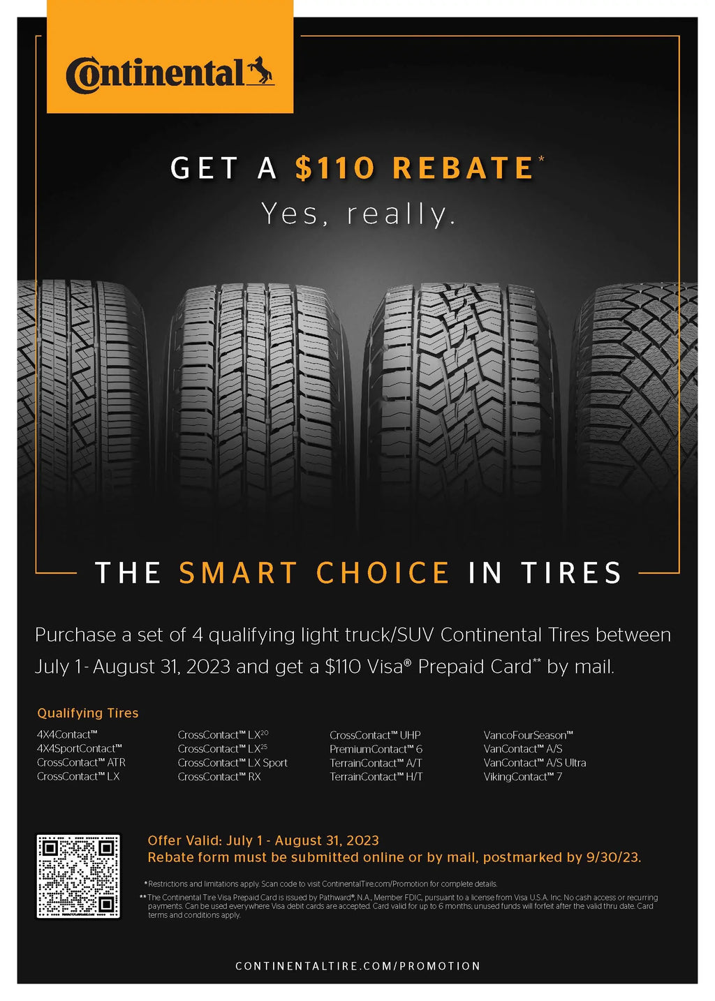 Continental Terrain Contact A/T 245/75R16 120 S Tire Fits: 2015 Toyota Tacoma  Pro, 1995-2002 Chevrolet Tahoe