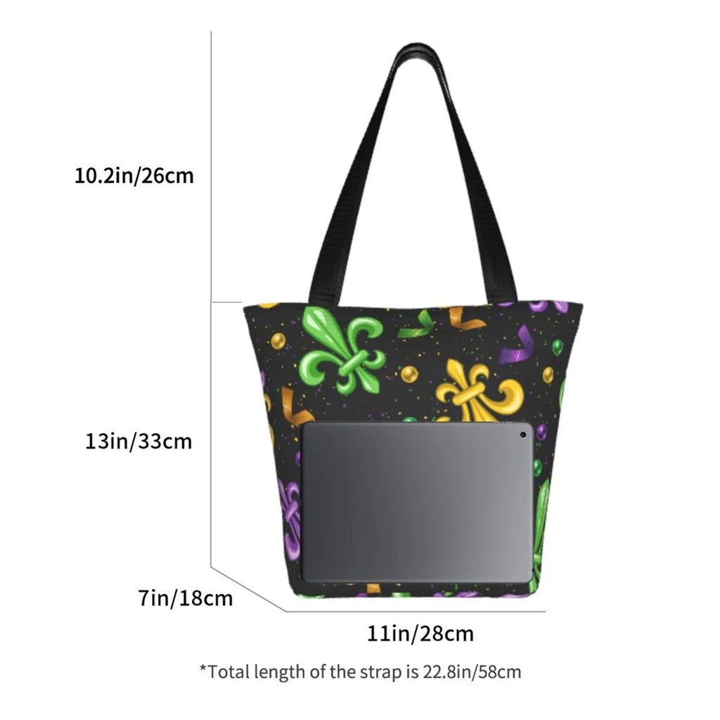Lukts Mardi Gras Carnival4 Tote Bag,Shoulder Bag Women'S Hobos Handbags Large Capacity Shopping Bag