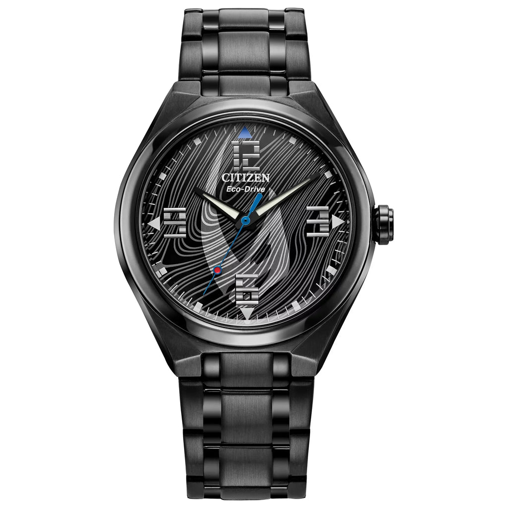 Citizen Men's Eco-Drive Star Wars Mandalorian Black  Stainless Steel Watch AW2045-57W