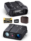 10.8 x 31mm Night Vision Binoculars for Total Darkness with 64G  Card Infrared Digital Night Vision Binocular with Large Viewing Screen Hunting Binoculars for Day and Night