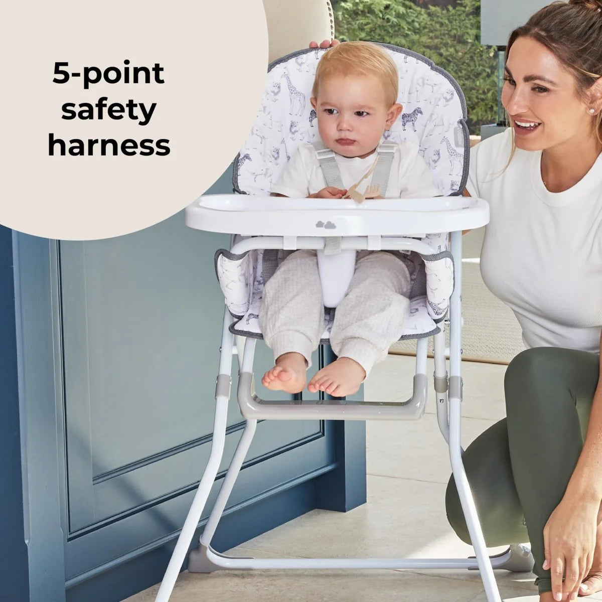 Ultra-Light Foldable Highchair Tray Cup Holder, for Toddlers 6M-3Y